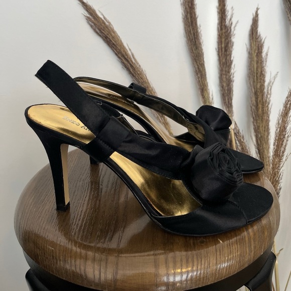 Enzo Engiolini Black Slingback Heels size 10 - Picture 2 of 10